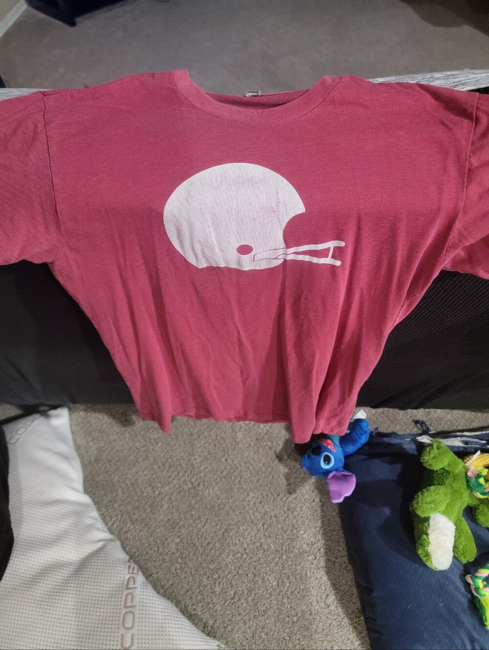 Womens Football Helmet Graphic Tee